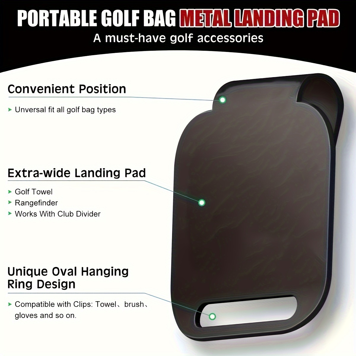 Magnetic Golf Bag Landing Pad（ - Golf Equipment Stores review and price